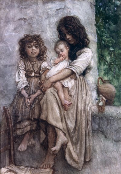 Ischian nuoret tytöt tekijältä Antoine Auguste Ernest Herbert or Hebert