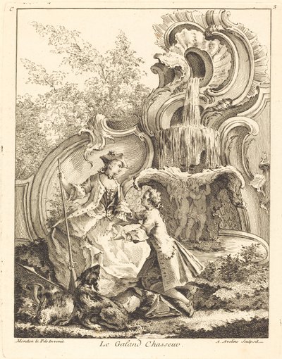 Galand Chasseur, 1736. tekijältä Antoine Aveline
