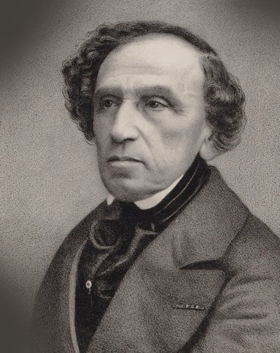 Säveltäjä Giacomo Meyerbeerin muotokuva 1791-1864, 1860. tekijältä Antoine Barbizet