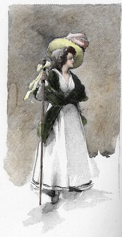 Italialaisen laulajan Giuseppina Grassinin (1773-1850) muotokuva tekijältä Antoine Calbet