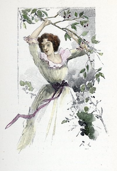 Nuoren Caroline de Colombierin muotokuva, c. 1785 (tulostus) tekijältä Antoine Calbet