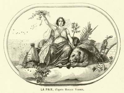Rauha (kaiverrus) tekijältä Antoine Charles Horace Vernet