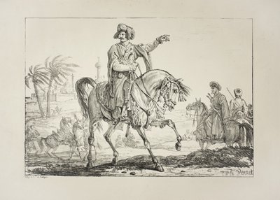 Päällikkö Mameluk, n. 1817 tekijältä Antoine Charles Horace Vernet