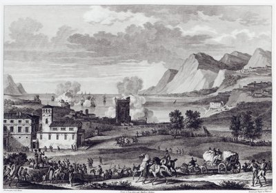 Korsikan vapautus, 20. lokakuuta 1796, kaiverrus Jean Duplessi-Bertaux (1747-1819) tekijältä Antoine Charles Horace Vernet