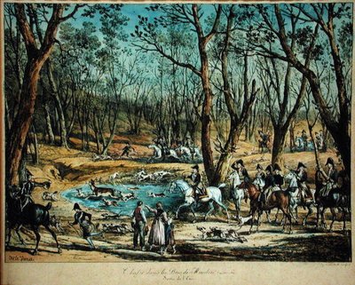 Metsästys Metsässä Meudonissa, 29. maaliskuuta 1819 tekijältä Antoine Charles Horace Vernet