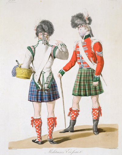 Skotlantilaiset sotilaat tekijältä Antoine Charles Horace Vernet