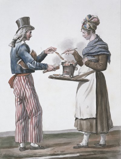 Makkaran myyjä tekijältä Antoine Charles Horace Vernet