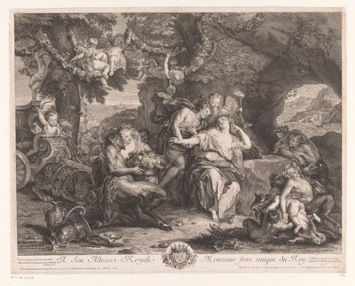 Bacchus ja Ariadne tekijältä Antoine Coypel