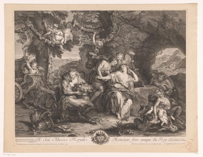 Bacchus ja Ariadne tekijältä Antoine Coypel