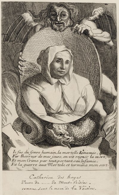 Catherine Deshayes (Monvoisin, tunnettu nimellä "La Voisin") 1680 tekijältä Antoine Coypel