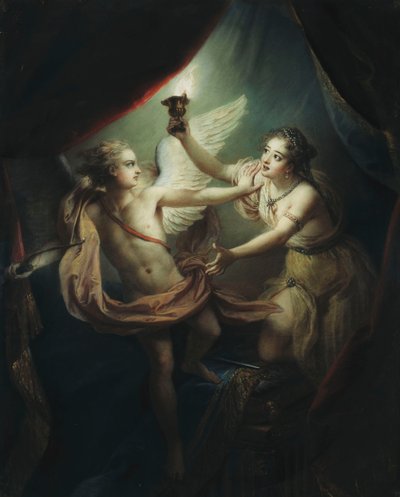 Cupid hylkäämässä psyyken, 1736 tekijältä Antoine Coypel