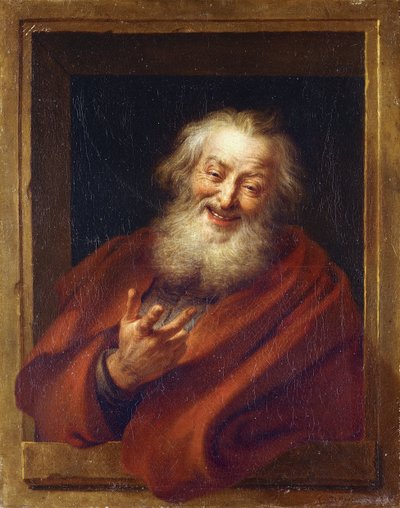 Iloinen Demokritos, 1700-luku tekijältä Antoine Coypel