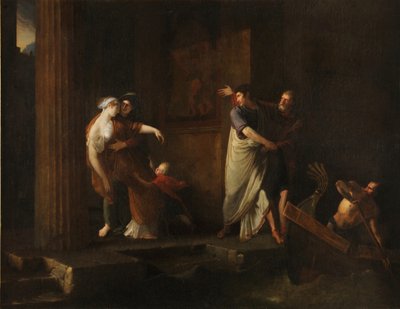 Brutuksen ja Portian jäähyväiset, 1799 tekijältä Antoine Dubost