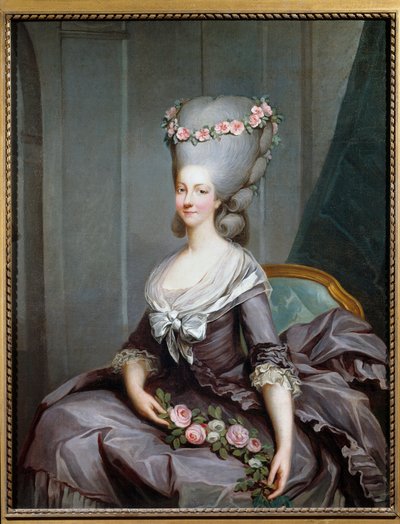 Lamballen prinsessan Marie Therese Louise de Savoie Carignanin muotokuva tekijältä Antoine François Callet