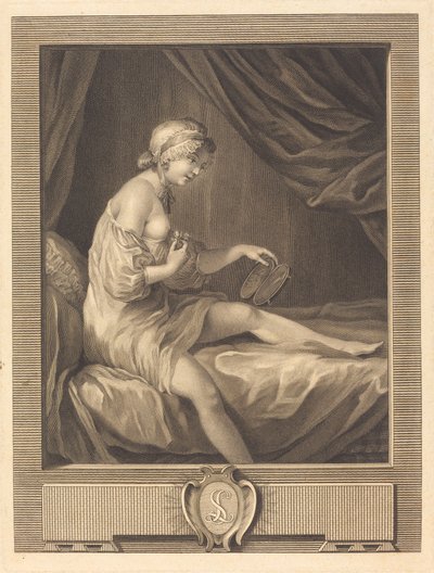 Ruusunuppujen vertailu tekijältä Antoine Francois Dennel after Gabriel Jacques de Saint Aubin