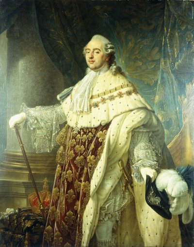 Ludvig XV:n muotokuva valtion kaapuissa, tekijältä Antoine François Callet