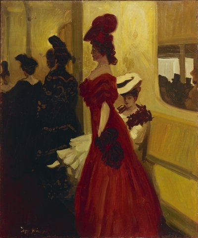 Theatre Box Spectatress, 1906 tekijältä Antoine Guillaume Minartz