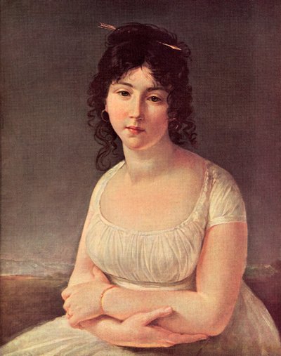 Madame Poussielgue 23-vuotias vuonna 1797 (painettu) tekijältä Antoine Jean (after) Gros