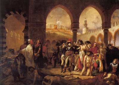 Bonaparte vierailee Pesthousessa Jaffassa tekijältä Antoine Jean Gros
