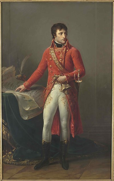 Napoleon Bonaparte Ranskan ensimmäisenä konsulina, 1803. tekijältä Antoine Jean Gros Baron