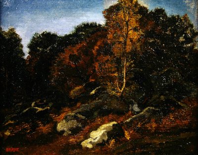 Syksy Fontainebleaussa (öljy kankaalle) tekijältä Antoine Louis Barye