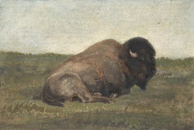 Biisonit makuulla, 1810-75. tekijältä Antoine Louis Barye