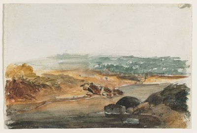 Suora maisema. tekijältä Antoine Louis Barye