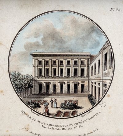 Maison de M. de Colange, näkymä puutarhasta (rue Ville-l