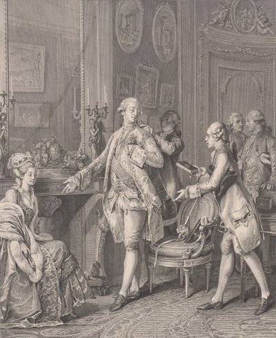 La Grande Toilette The Suojelijatar, Le Monument du Costumesta, 1777. tekijältä Antoine Louis Romanet
