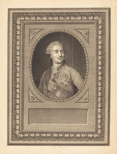 Ludvig XVI, Ranskan kuningas tekijältä Antoine Louis Romanet after Joseph Siffred Duplessis