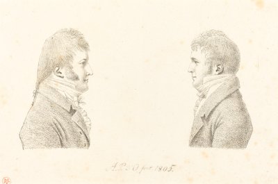 Omakuva ja taiteilijan veli tekijältä Antoine Marie Philippe Louis d