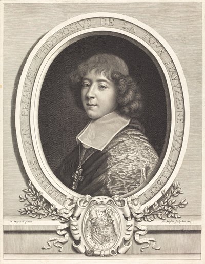Bouillonin kardinaali tekijältä Antoine Masson after Nicolas Mignard
