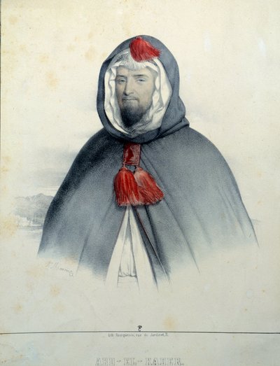 Abd El-Kaderin muotokuva (Abd-El-Kader tekijältä Antoine Maurin