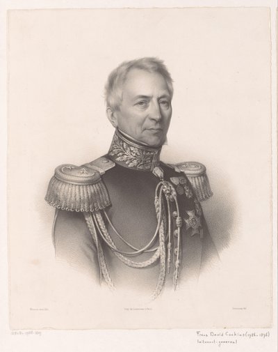 Portret van Frans David Cochius tekijältä Antoine Maurin