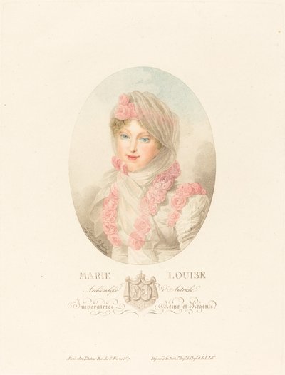 Marie-Louise, Ranskan keisarinna tekijältä Antoine Maxime Monsaldy after Jean Baptiste Isabey