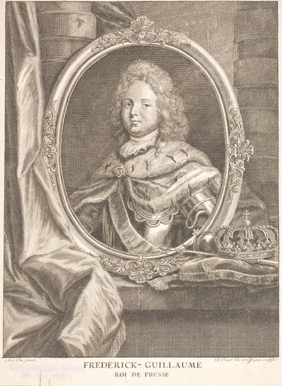 Friedrich Wilhelm I, Preussin kuningas ja Friedrich Wilhelm II:n vaaliruhtinas ja Brandenburgin markkreivi tekijältä Antoine Pesne