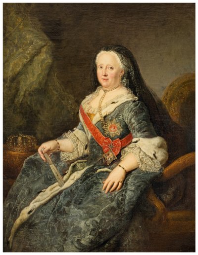 Johanna Elisabet, Anhalt-Zerbstin ruhtinatar tekijältä Antoine Pesne