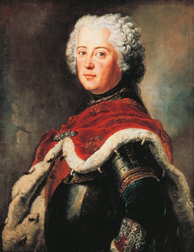 Muotokuva Frederick II:sta Brandenburgista, joka tunnetaan nimellä Suuri (Berliini tekijältä Antoine Pesne