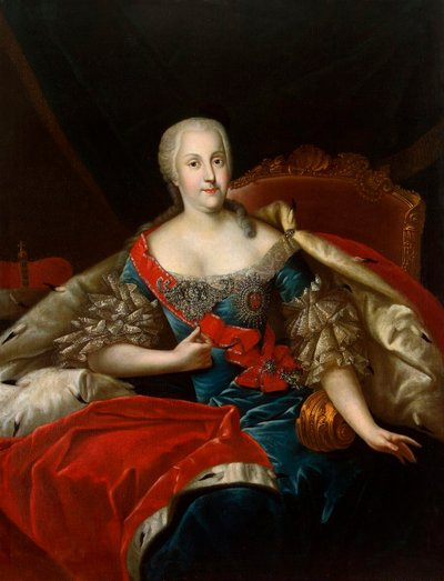 Muotokuva Johanna-Elizabethista, Anhalt-Zerbstin vaalitar, 1712-1760, c1746 tekijältä Antoine Pesne