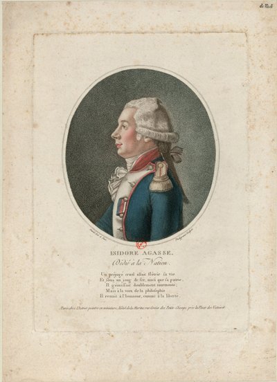 Isidore Agasse, c. 1790 tekijältä Antoine Phelippeaux