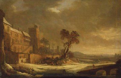 Tammikuu, Lumiefekti, 1699 tekijältä Antoine Pierre the Younger Patel