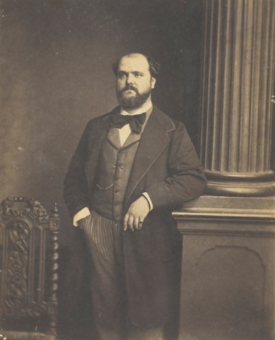 Nimetön mies seisoo, en Face, 18551869. tekijältä Antoine Samuel Adam Salomon