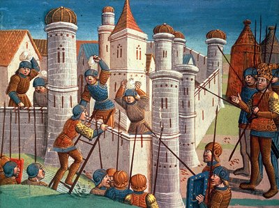 Kohtaus taistelusta Konstantinopolin puolustamisesta, Ogier le Danois