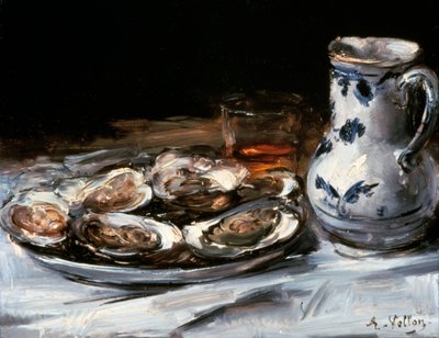 Asetelma ostereiden kanssa, 1800-luku. tekijältä Antoine Vollon