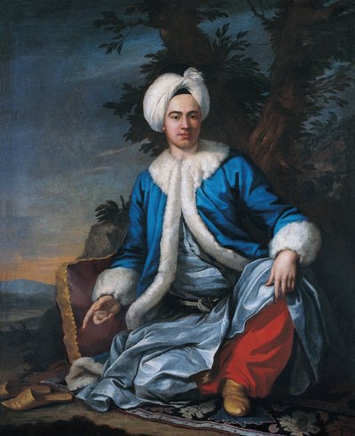 Eurooppalainen turkkilaispuvussa tekijältä Antoine de Favray