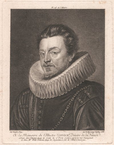 Luonnon maalarin, maineikkaan Van Dyckin muistolle tekijältä Antoine de Marcenay de Ghuy