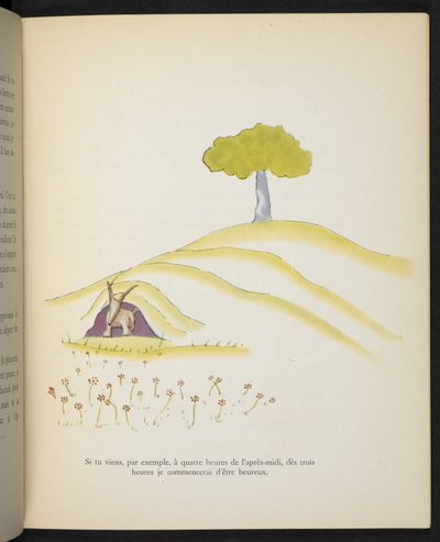 Kettu, Antoine de Saint-Exupéryn kirjan "Le Petit Prince" kuvitus. tekijältä Antoine de Saint-Exupery