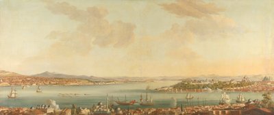 Näkymä Konstantinopoliin (Istanbul) ja Seraglioon Ruotsin Peran lähetystöstä tekijältä Antoine van der Steen