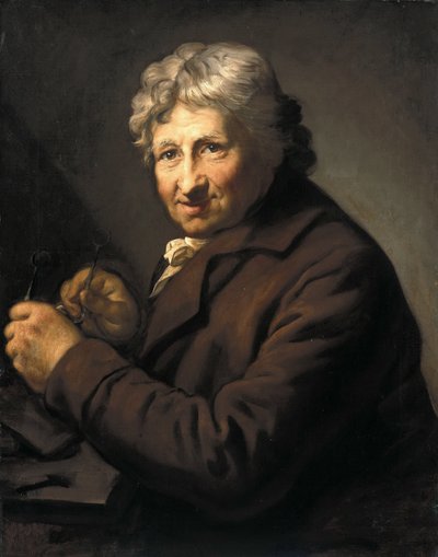 Saksalainen: Daniel Nikolaus Chodowiecki (1726-1801). Um 1800/ 1801 Daniel Nikolaus Chodowieckin muotokuva. tekijältä Anton Graff