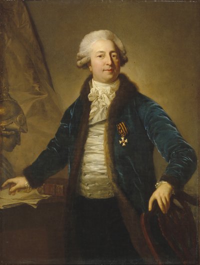 Adrian Ivanovich Divovin muotokuva 1749-1814, 1790-luku tekijältä Anton Graff